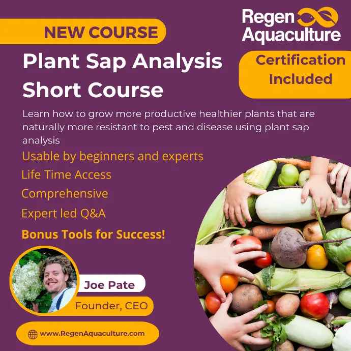 Plant Sap Analysis Interpretation Short Course